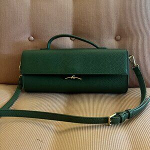 Anthropologie Pebble East West Bag Dark Green